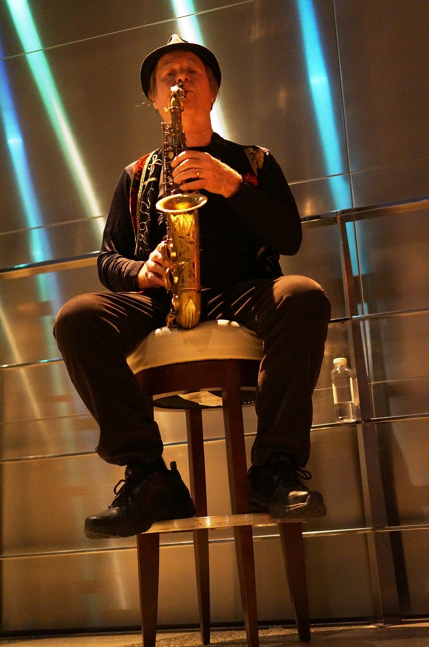 musician saxophone sound free photo