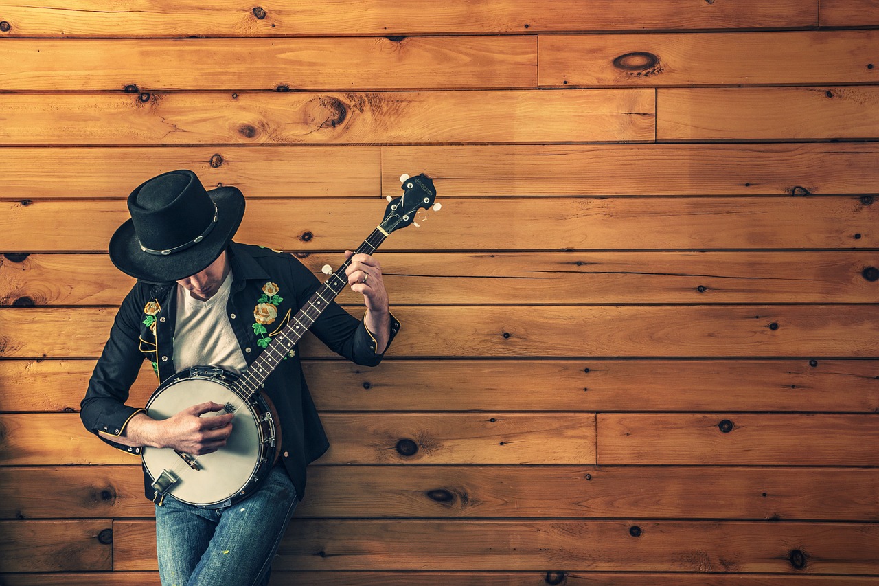 musician country song banjo free photo