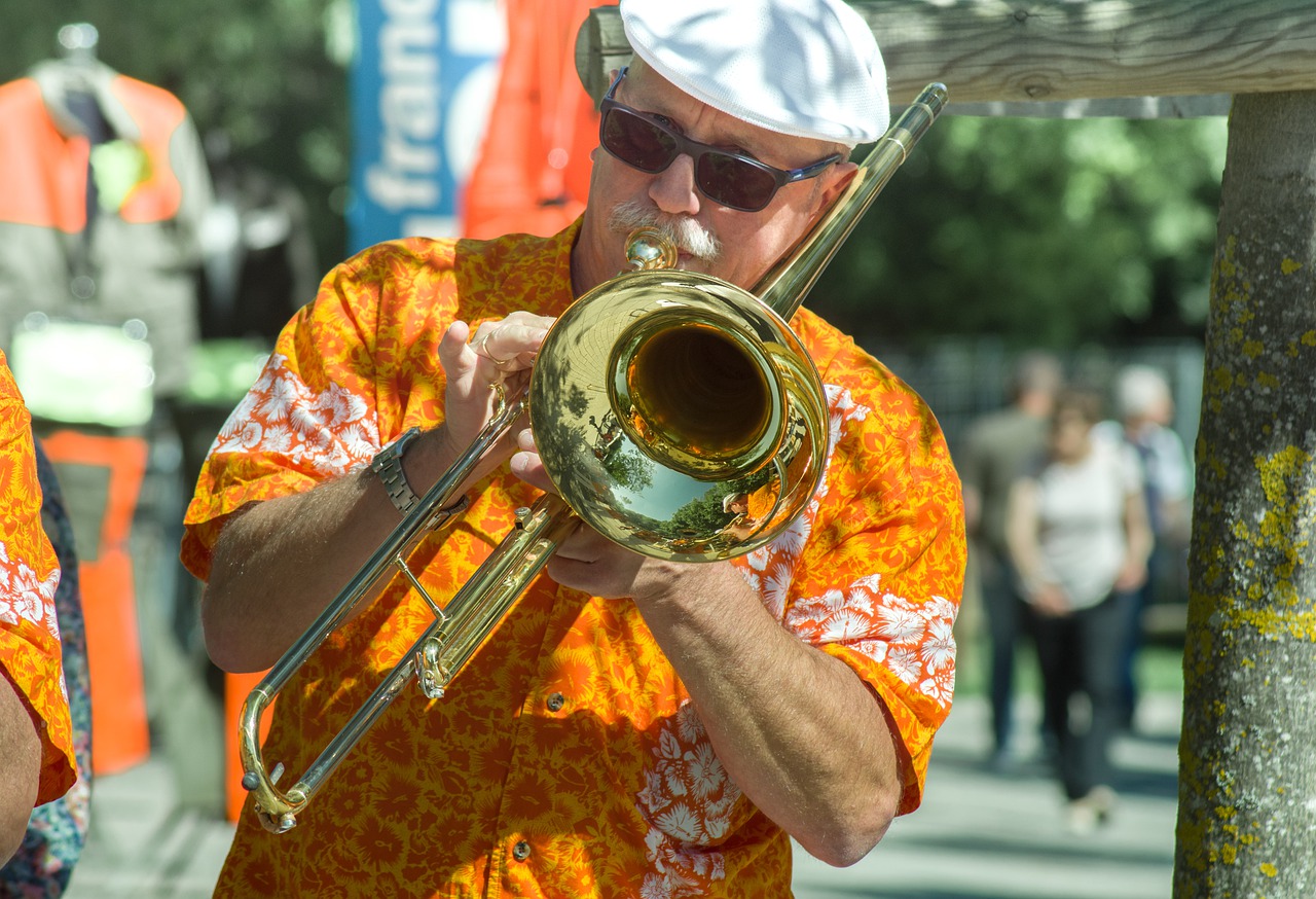 musician  instrument  trombone free photo