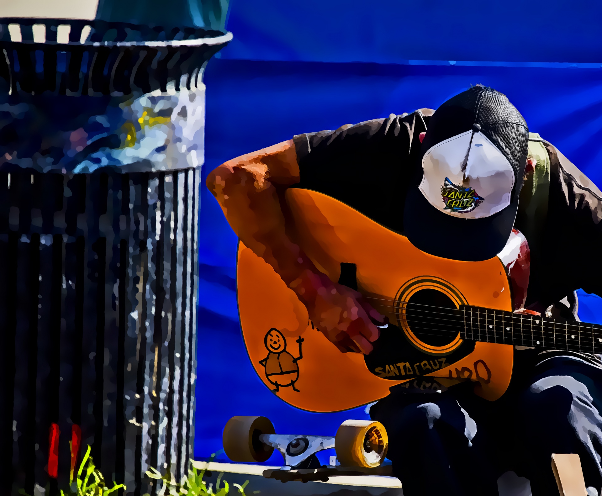 musician guitar playing free photo
