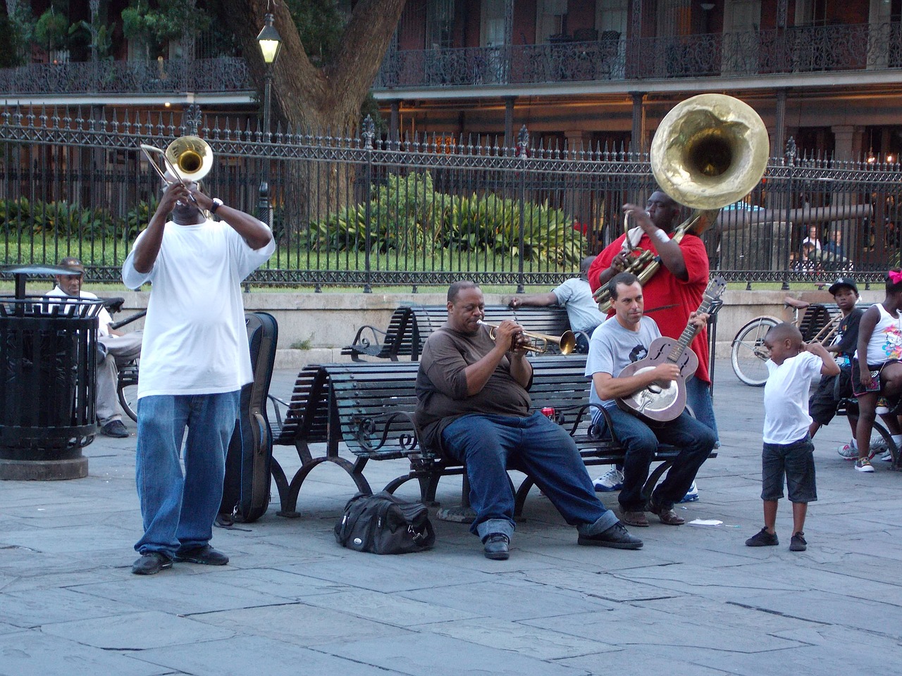musicians street performers african american free photo