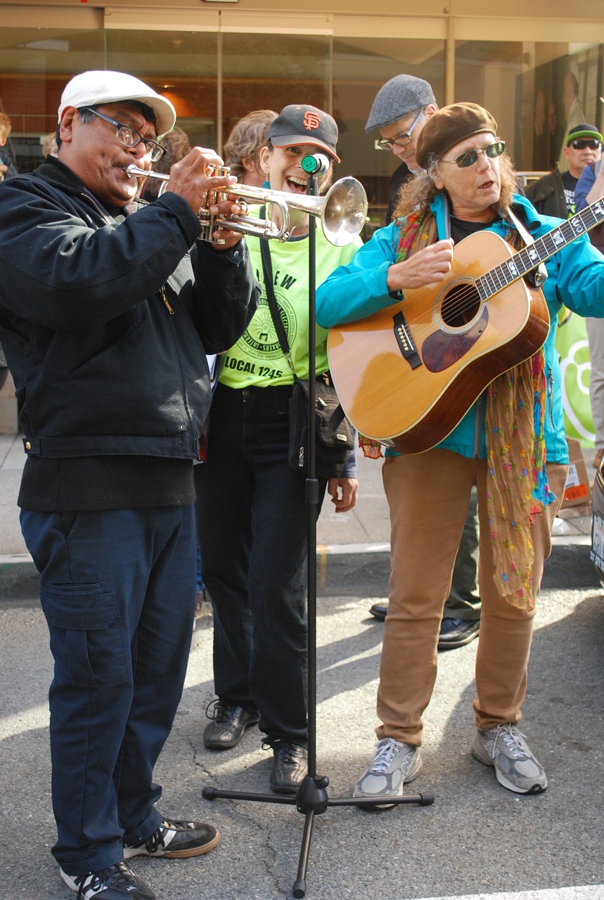 musicians street band group free photo