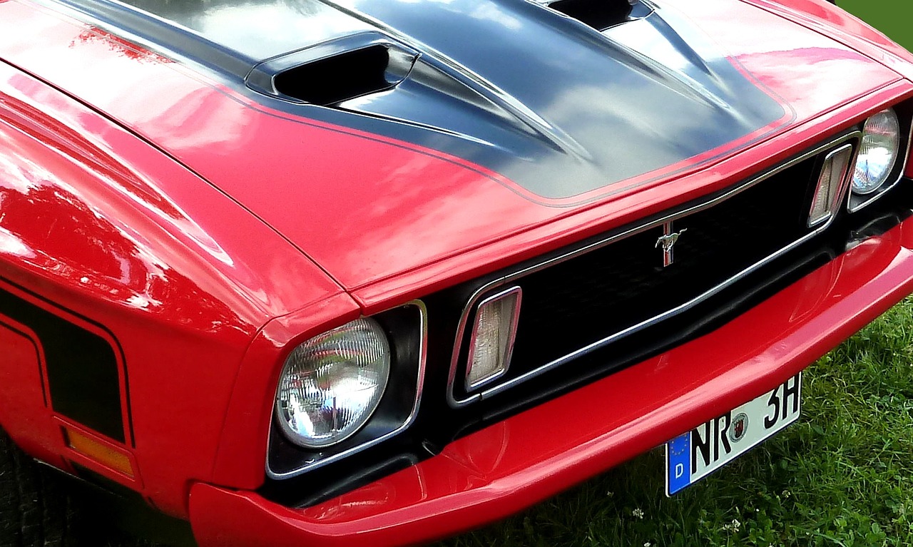 mustang front auto free photo