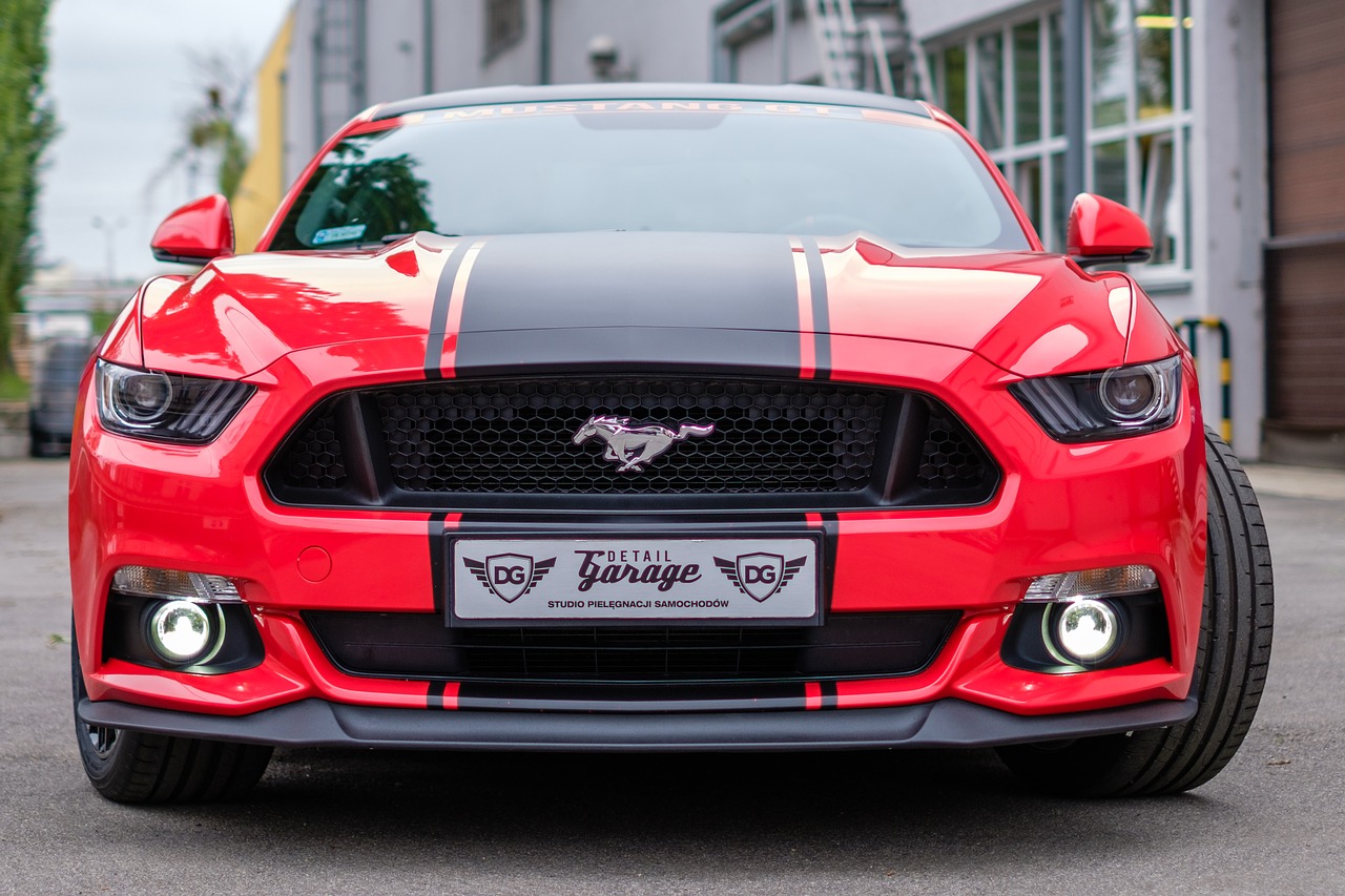 mustang gt red free photo