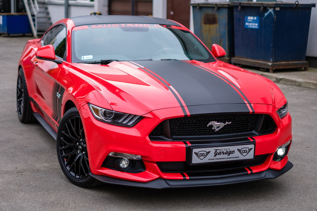 mustang gt red free photo