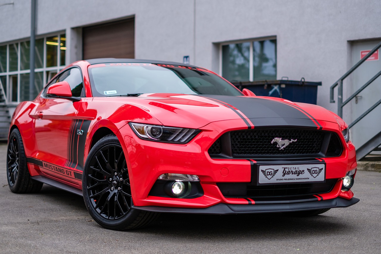 mustang gt red free photo