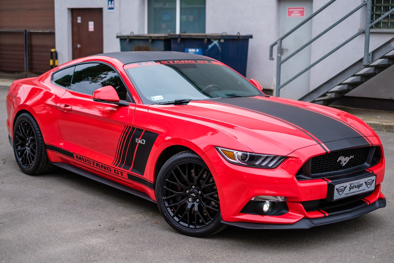 mustang gt red free photo