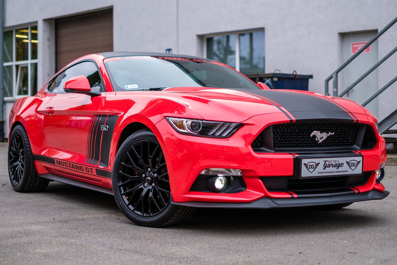 mustang gt red free photo