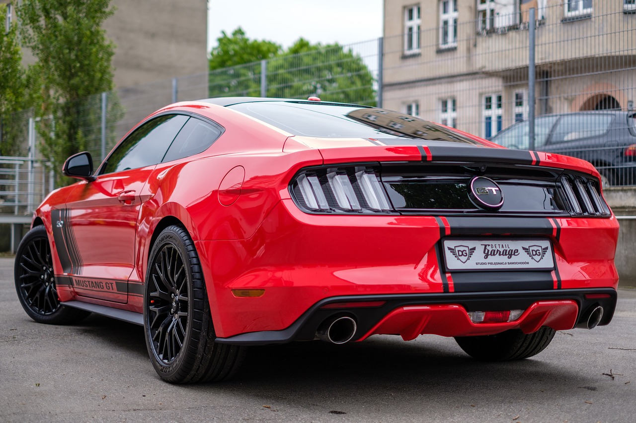 mustang gt red free photo