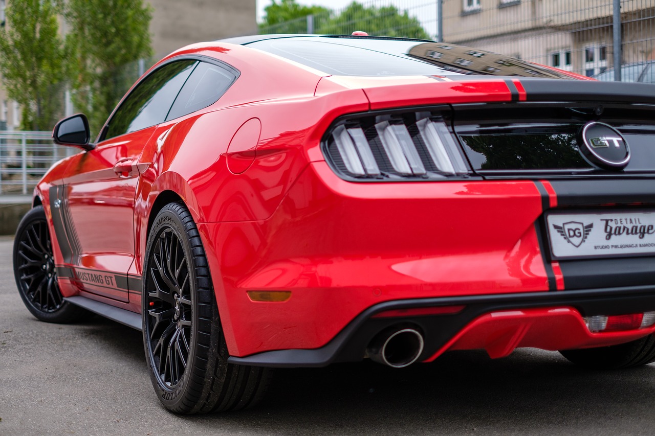 mustang gt red free photo