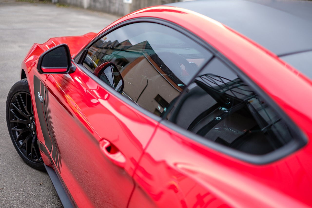 mustang gt red free photo