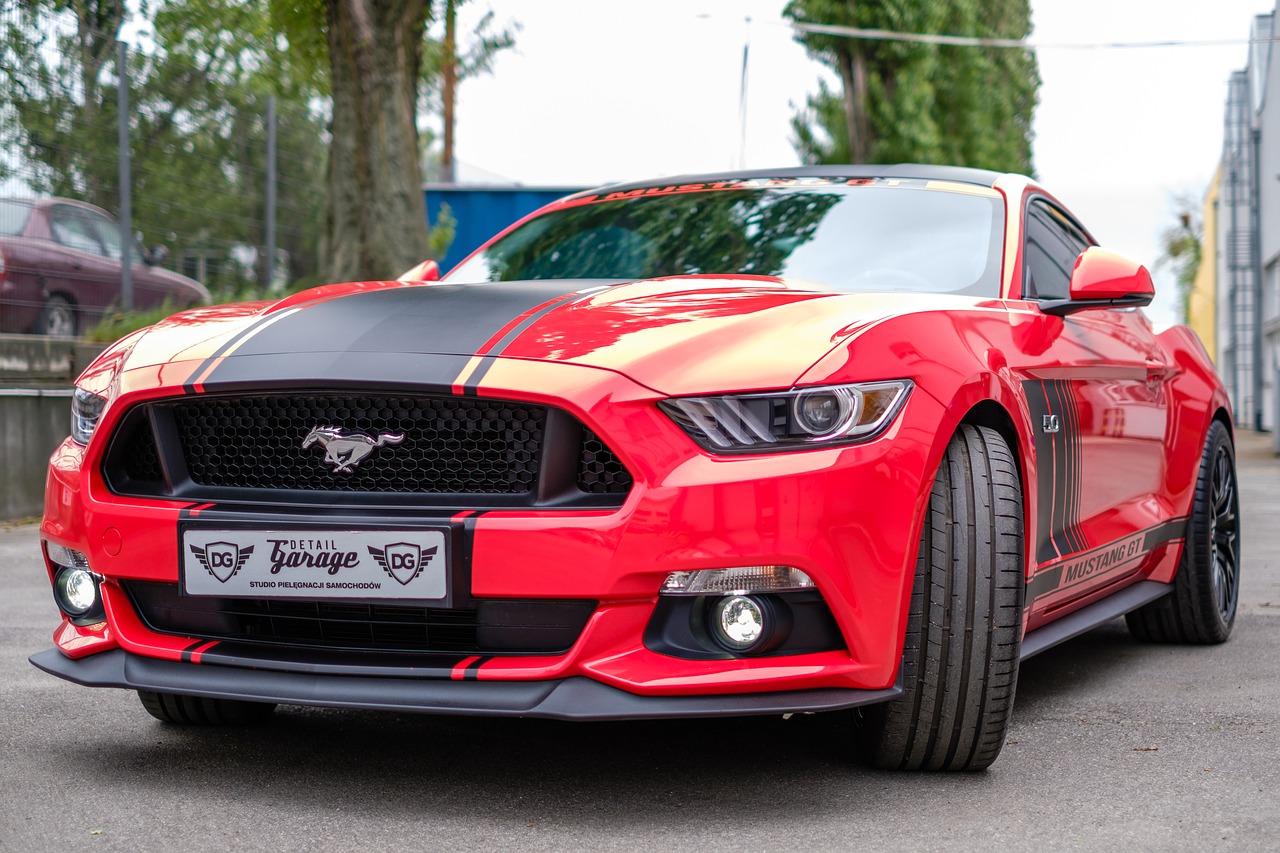 mustang gt red free photo