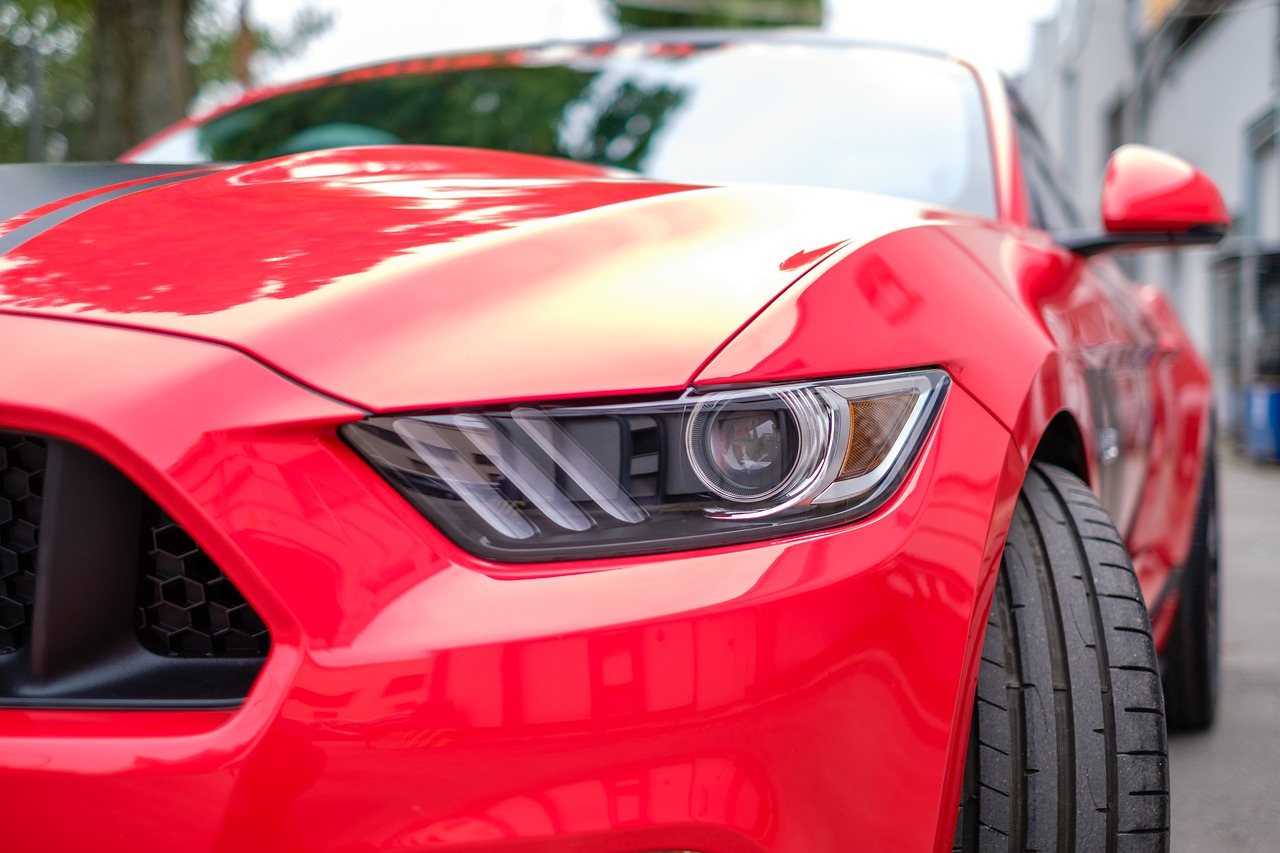 mustang gt red free photo