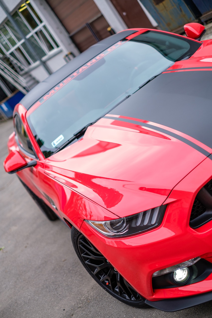 mustang gt red free photo