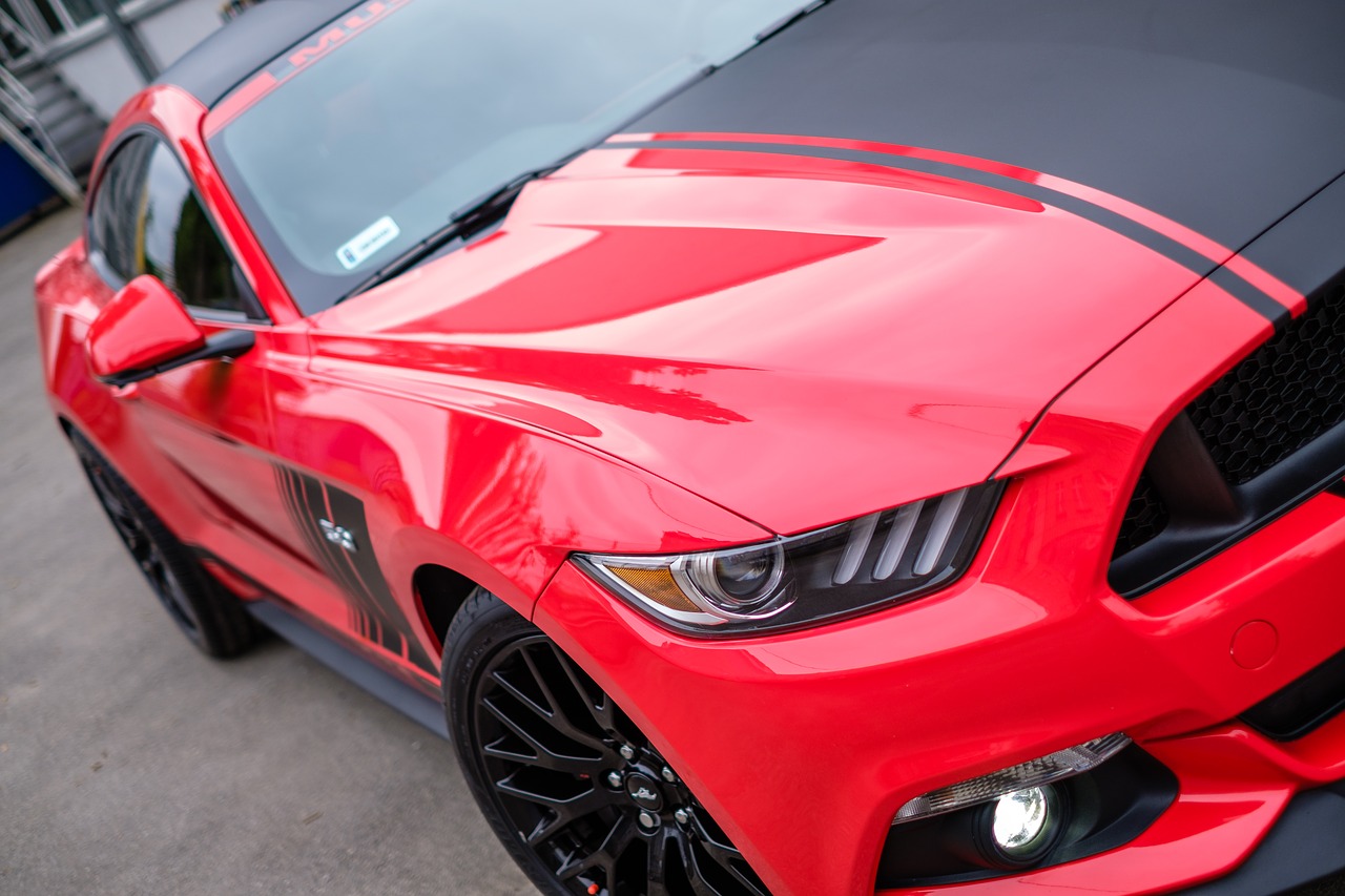 mustang gt red free photo