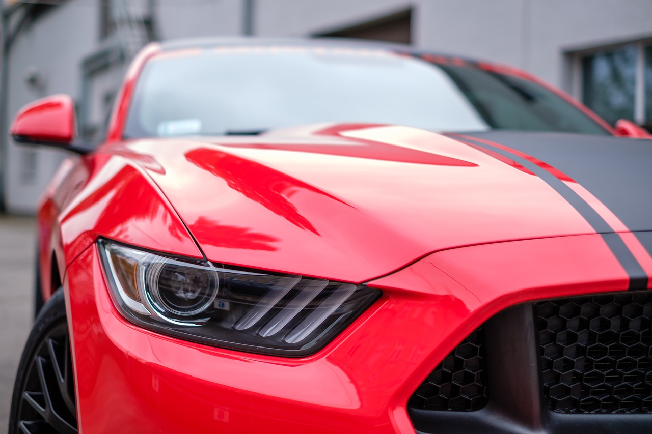 mustang gt red free photo