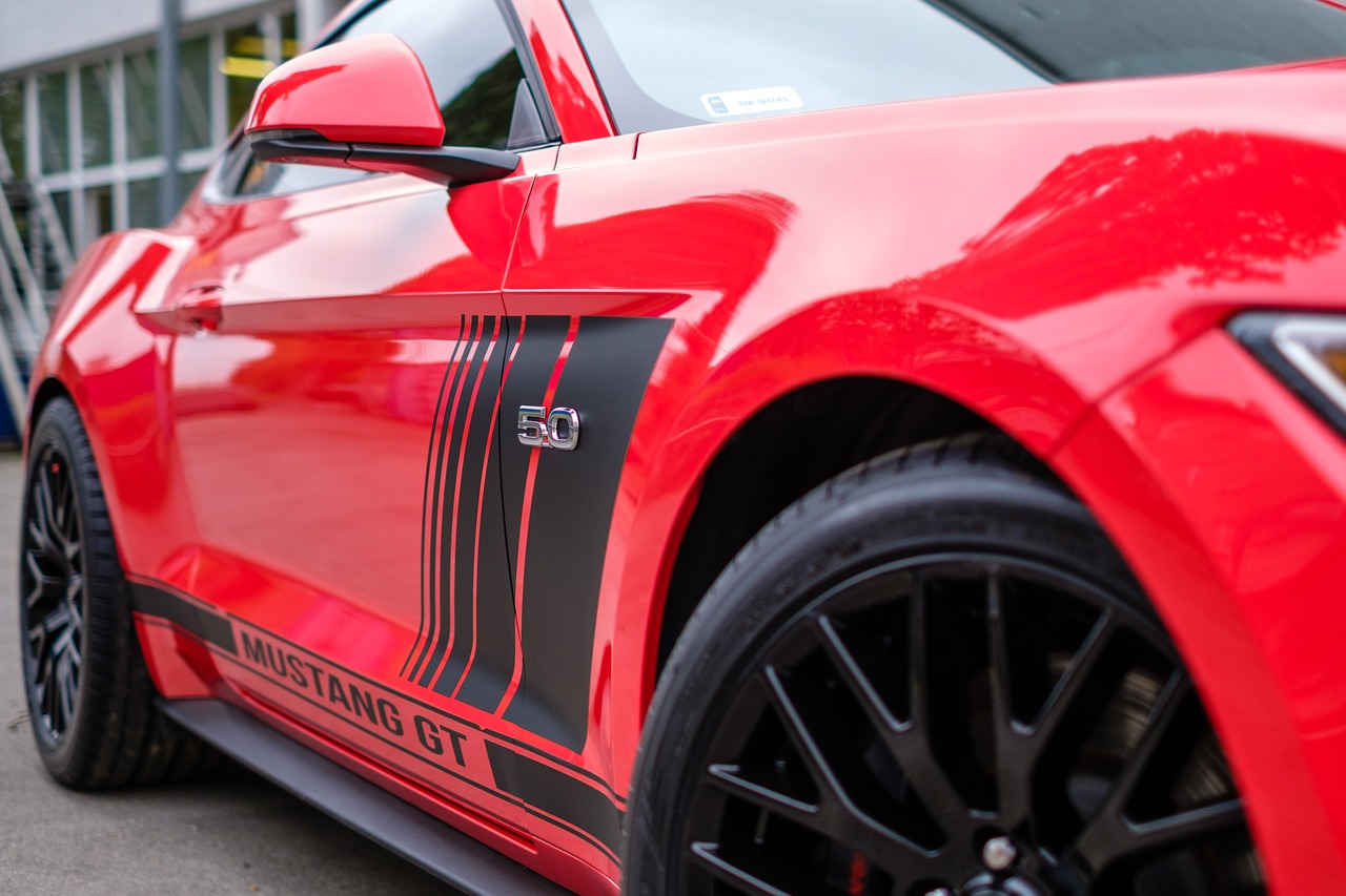 mustang gt red free photo