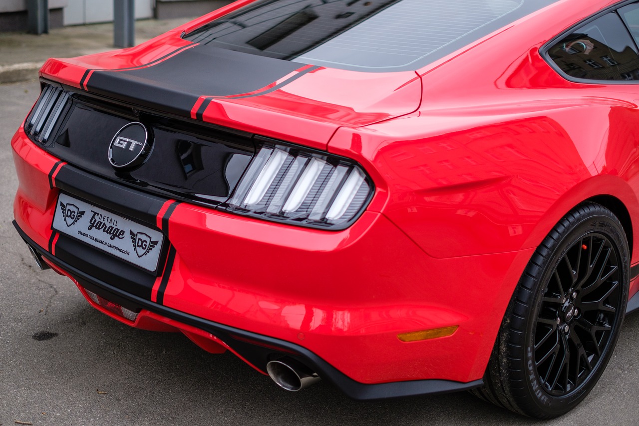 mustang gt red free photo