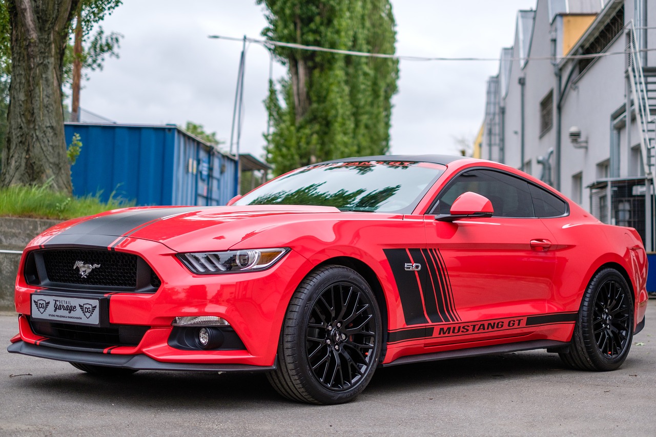 mustang gt red free photo