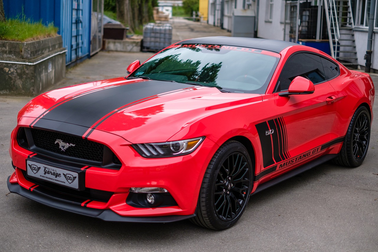 mustang gt red free photo