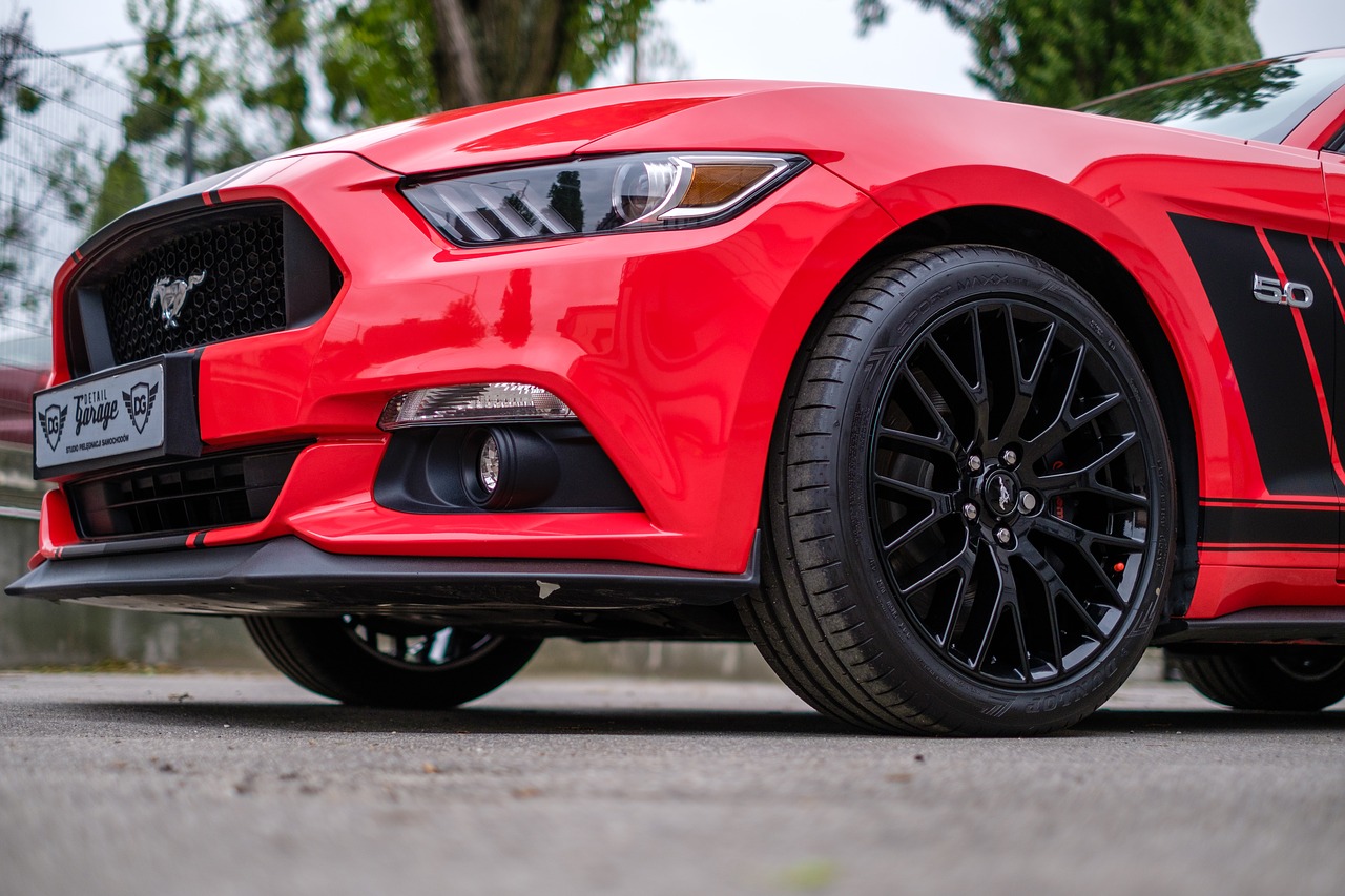 mustang gt red free photo