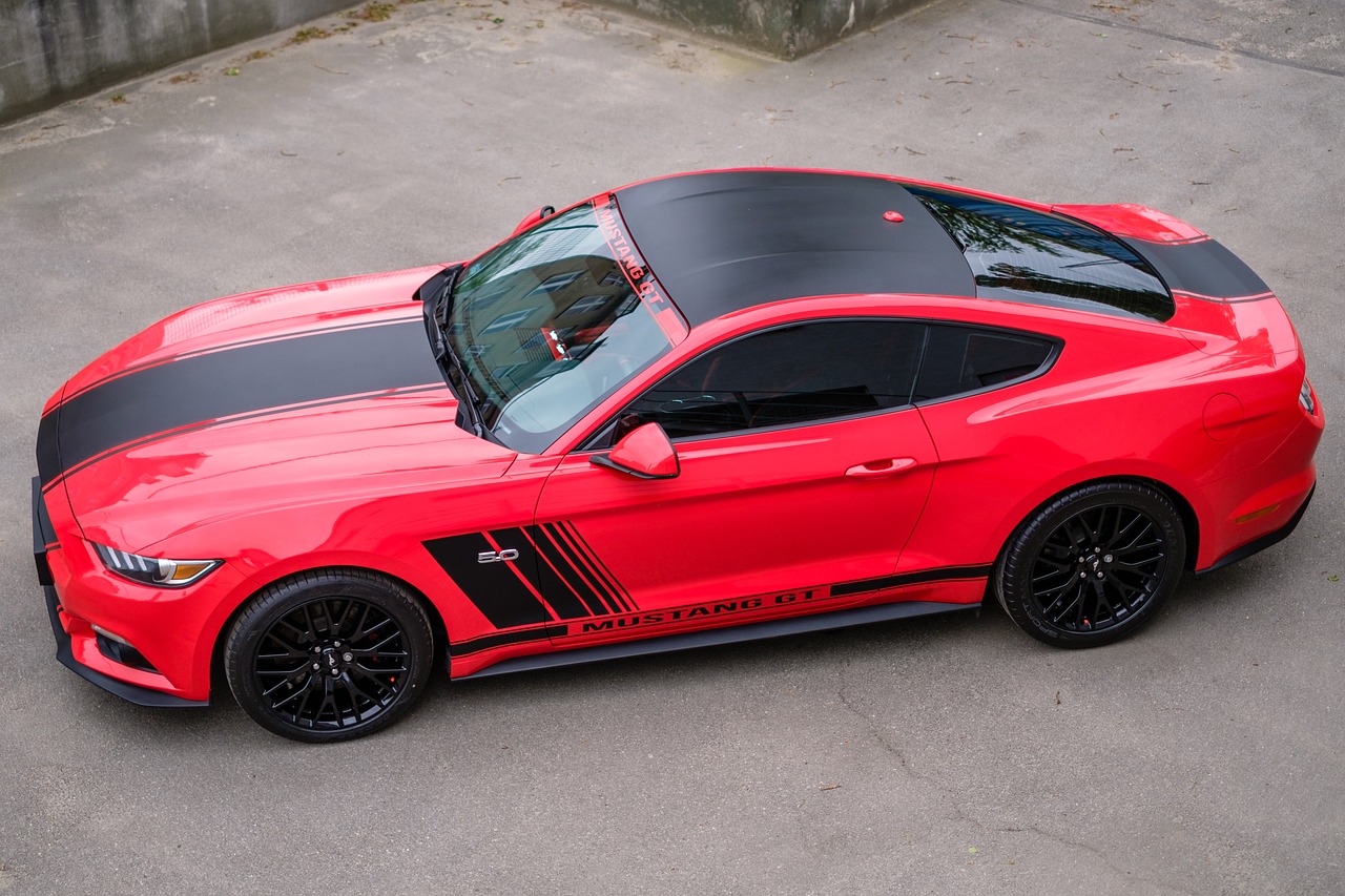 mustang gt red free photo