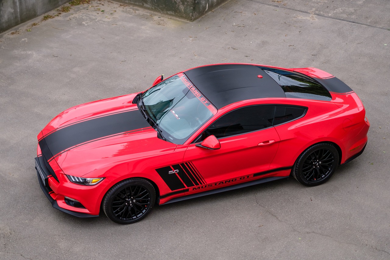 mustang gt red free photo