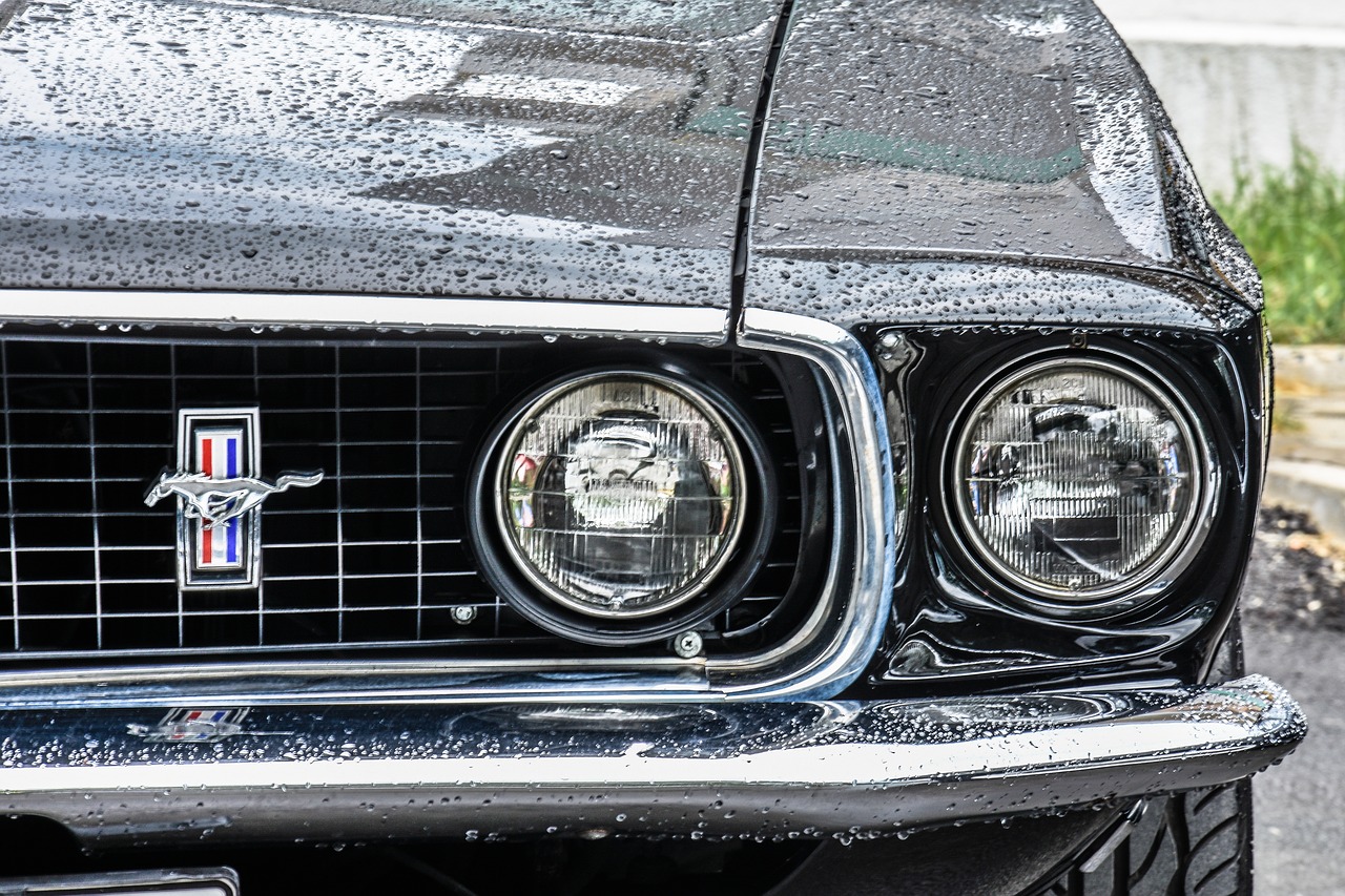 mustang car retro free photo