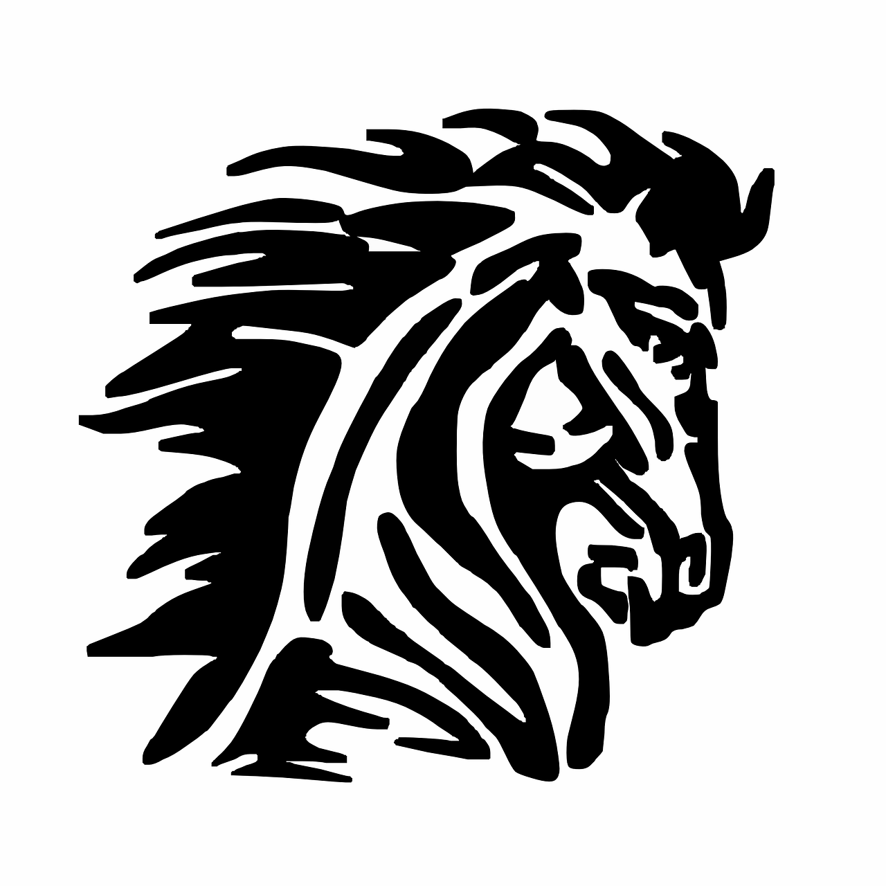 mustang horse logo free photo