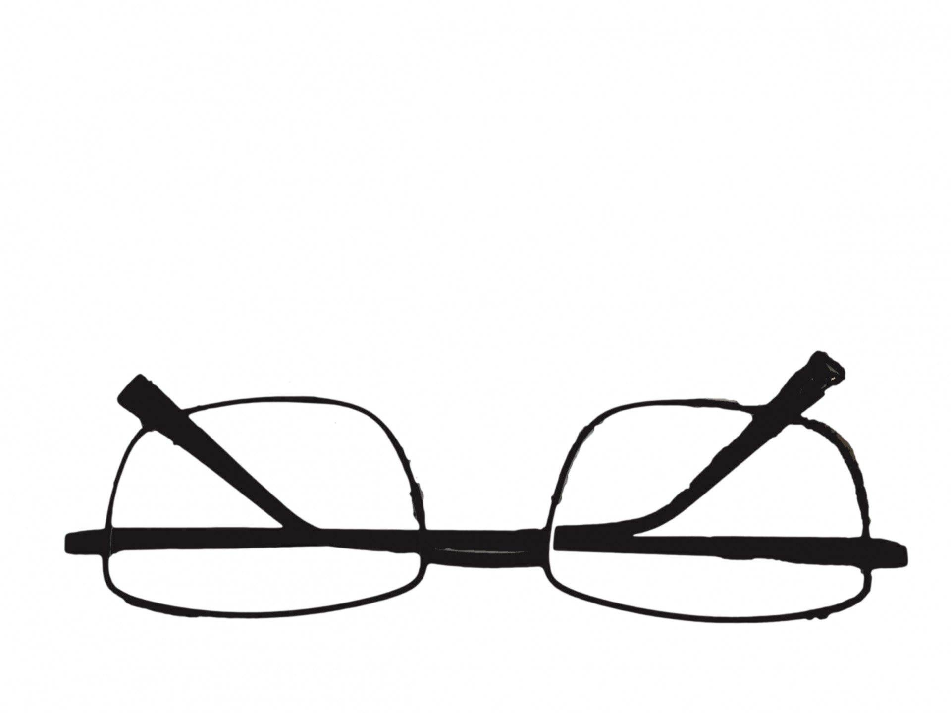 glasses outline silhouette free photo