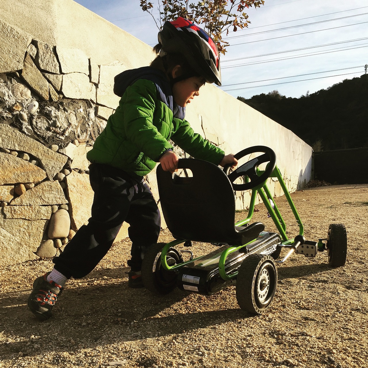 quadricycle child karting free photo