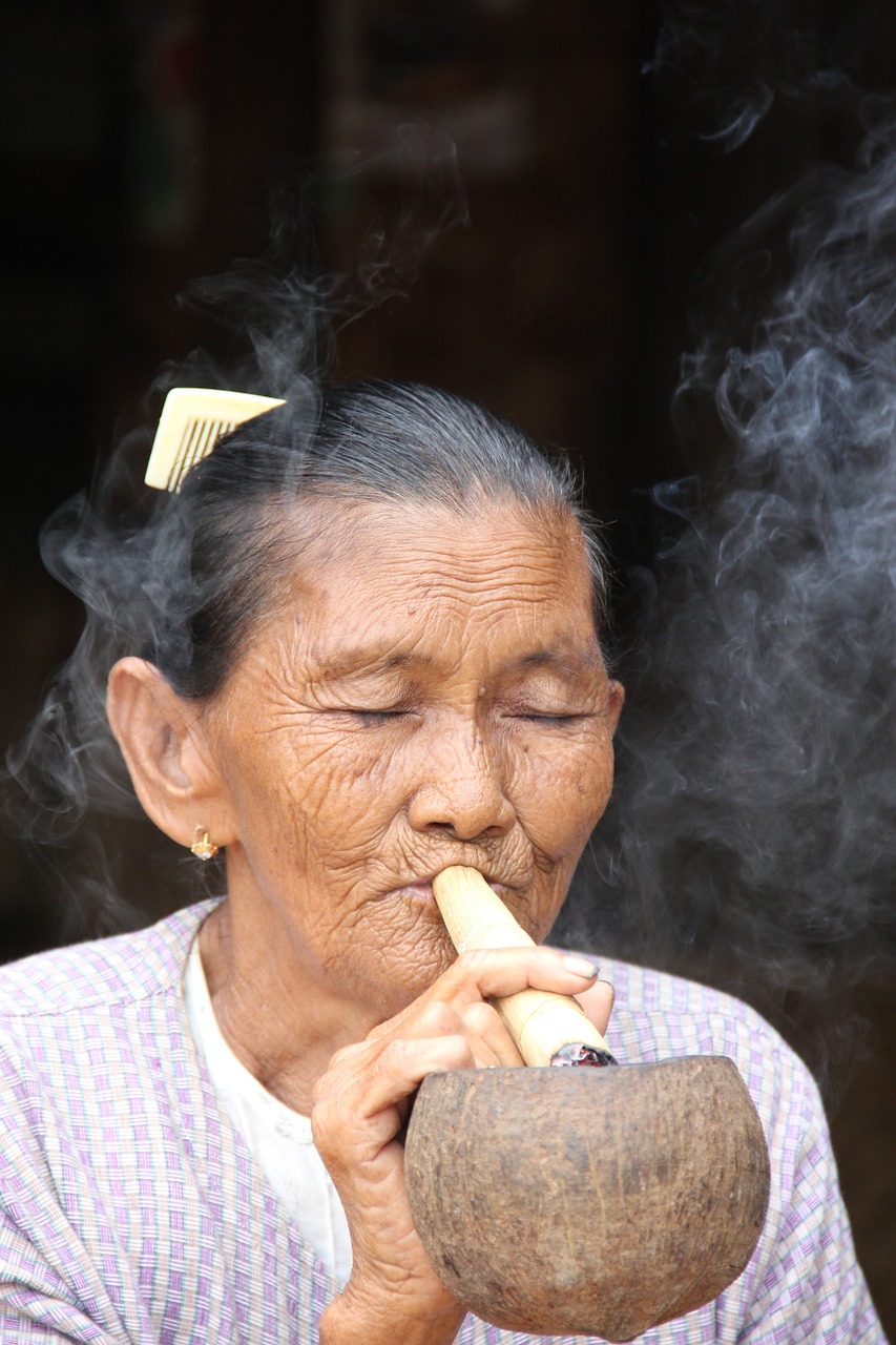 myanmar burma smoking free photo