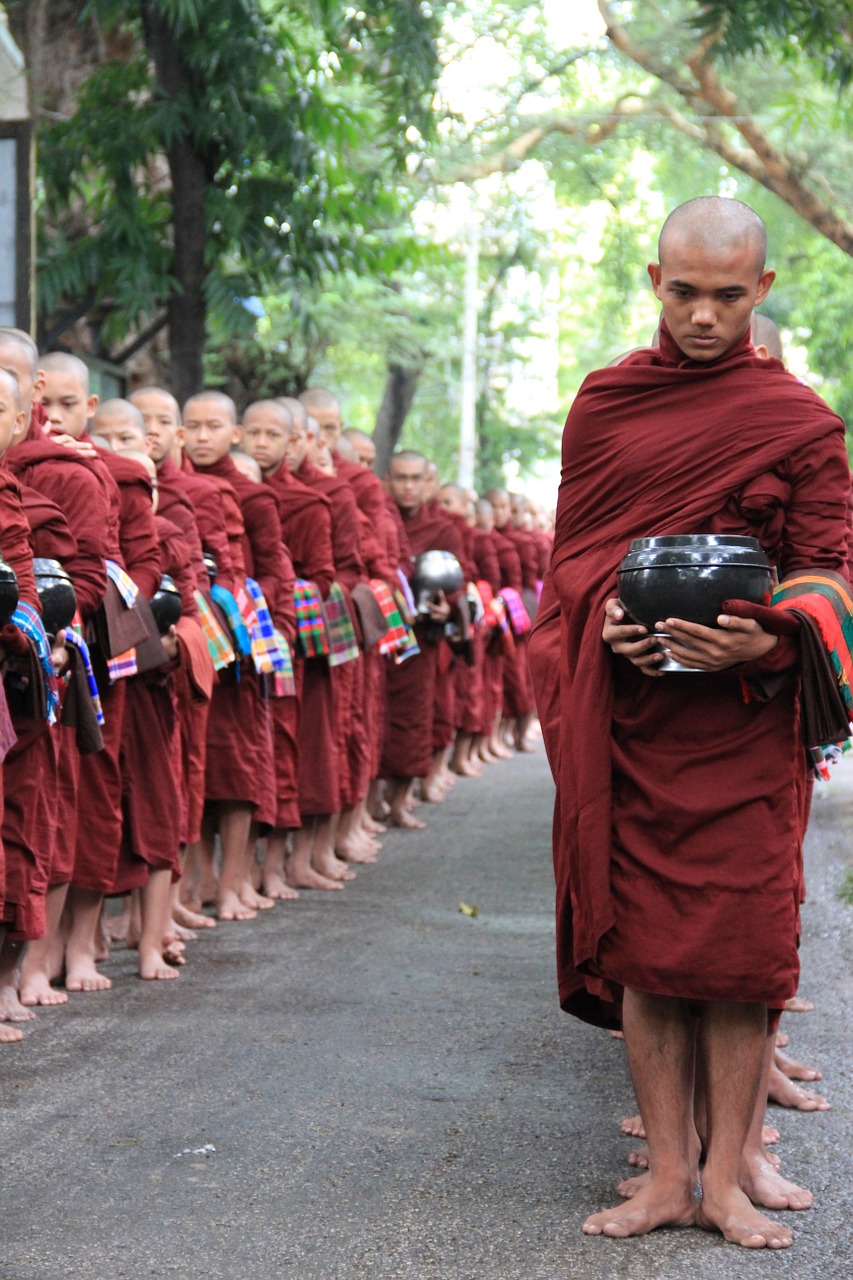 myanmar mandalay monastery free photo