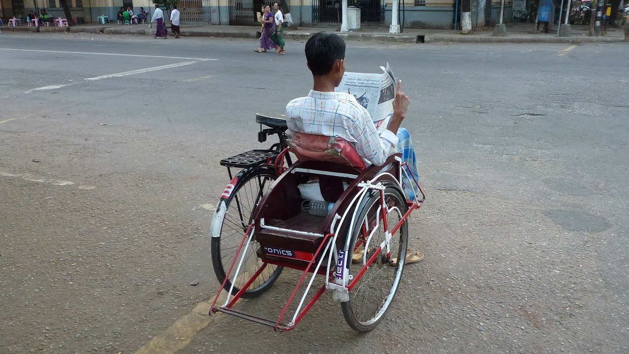 myanmar taxi wheelchair free photo