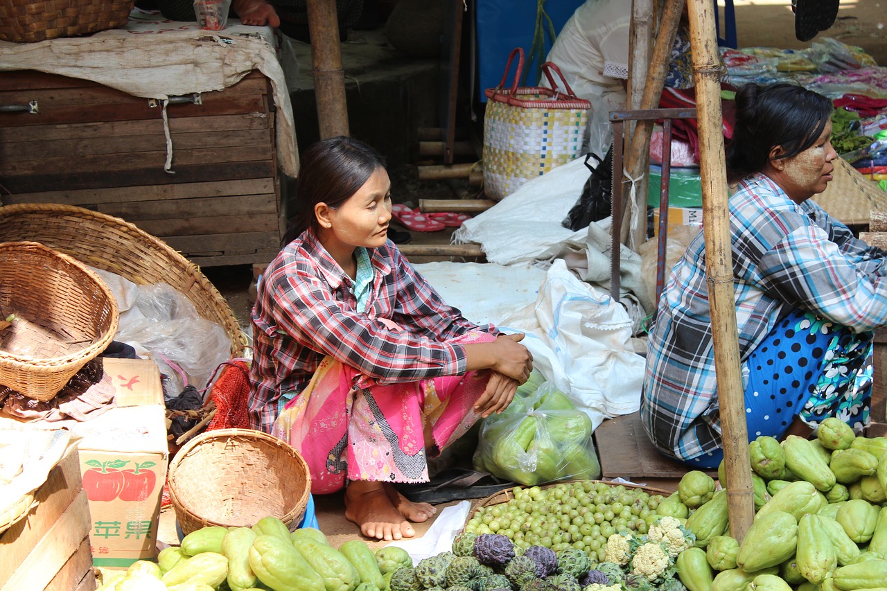 myanmar burma market free photo