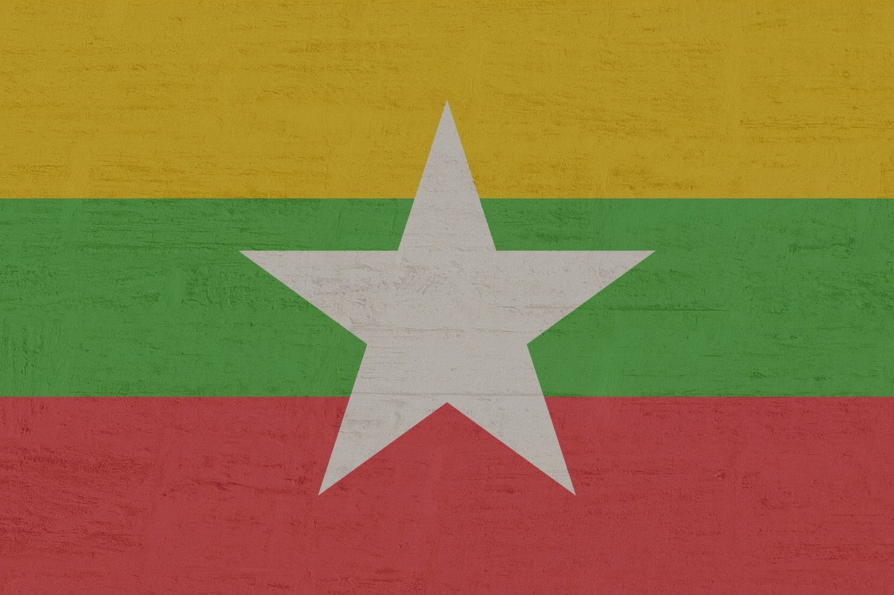 myanmar flag free pictures free photo