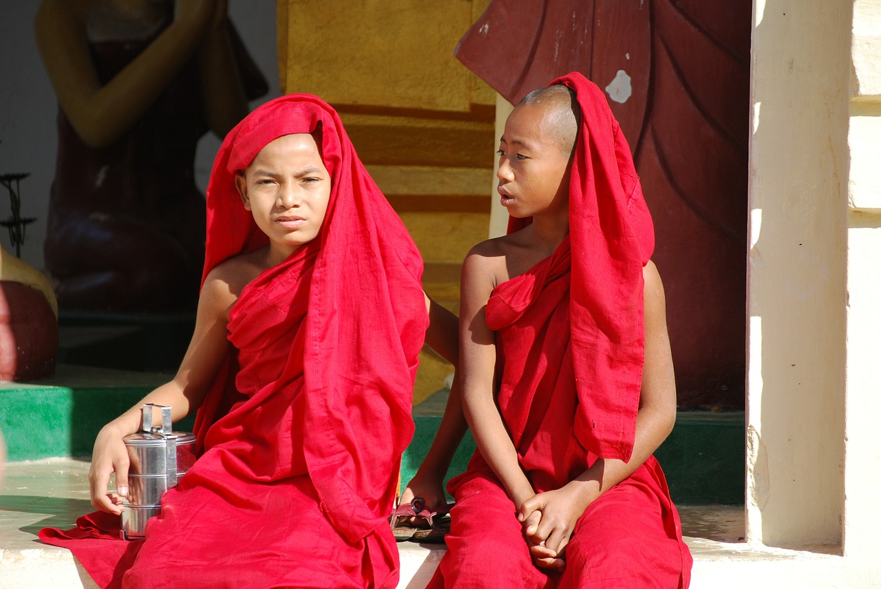myanmar buddhism monk free photo