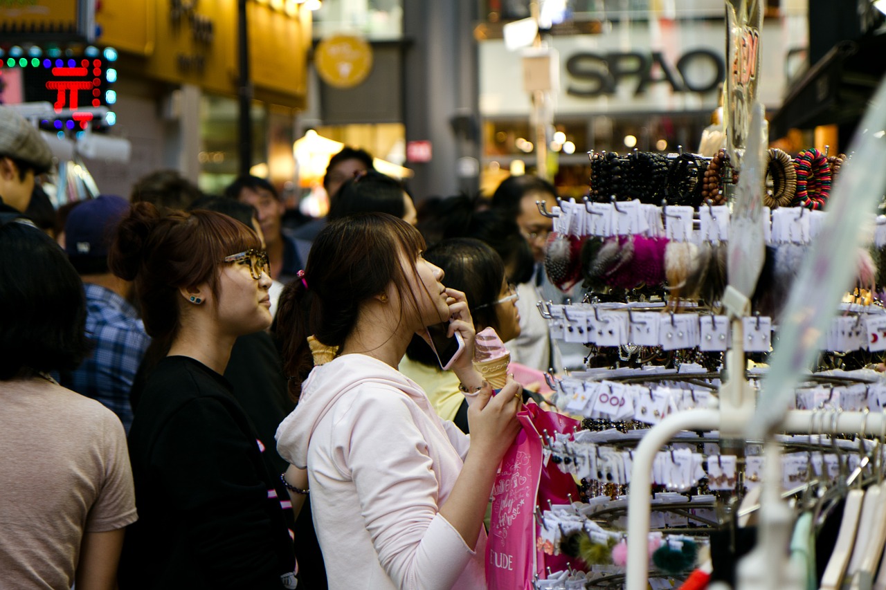 myeongdong seoul korea free photo