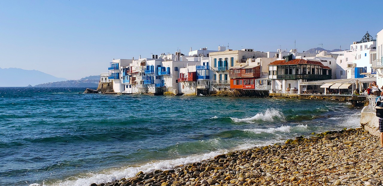 mykonos  greece  little venice free photo