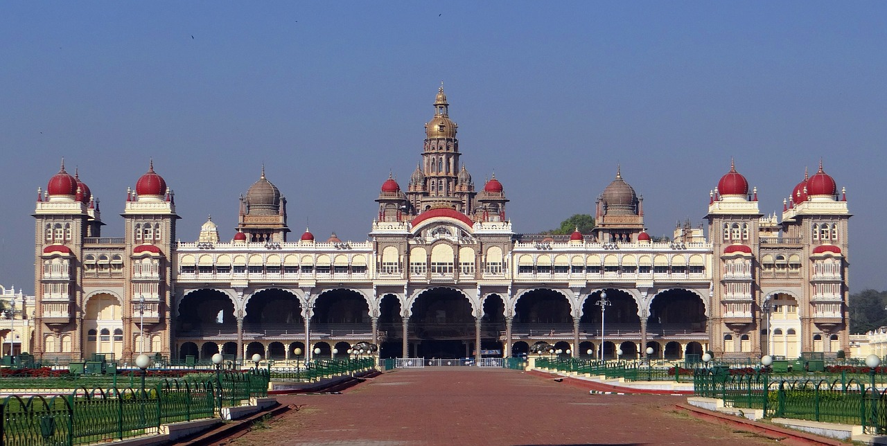 mysore palace architecture landmark free photo