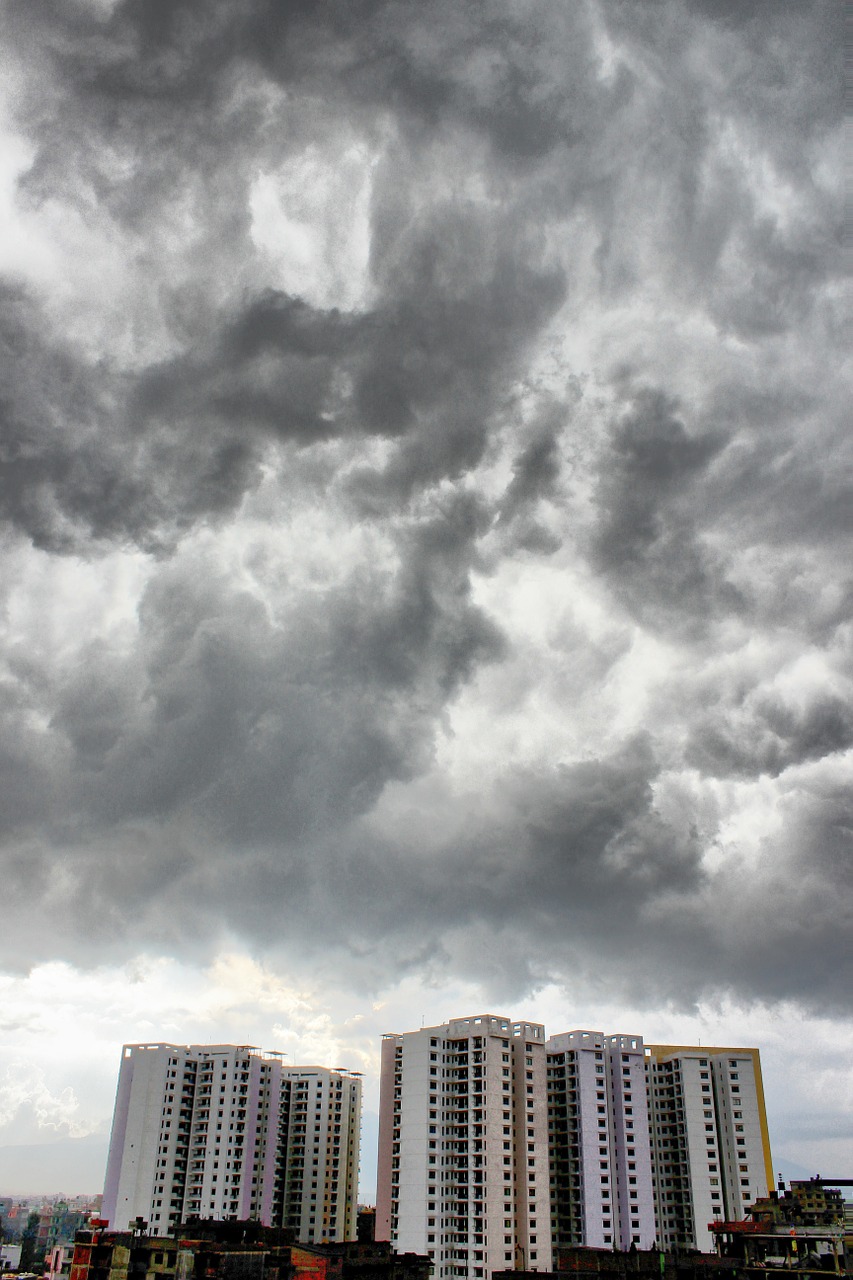 mysterious cloud building free photo