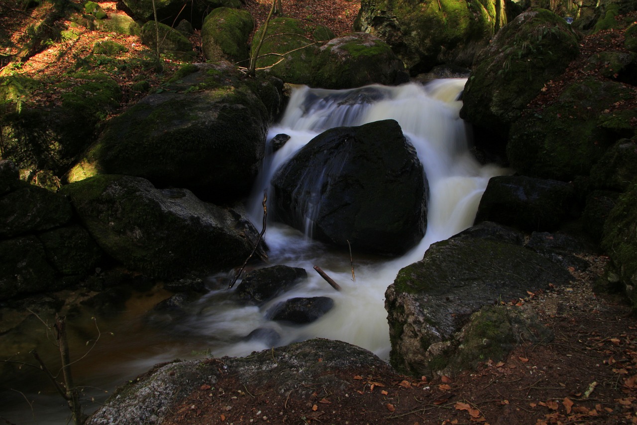 mystical  waterfall  hiking free photo