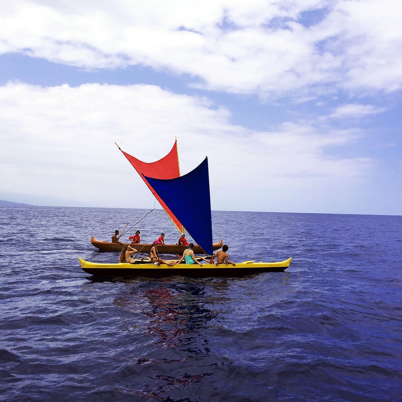 na pae canoe sailing ocean free photo