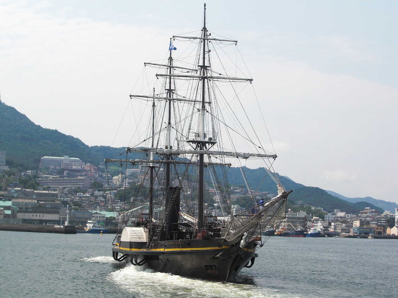 nagasaki nagasaki port sailing ship free photo
