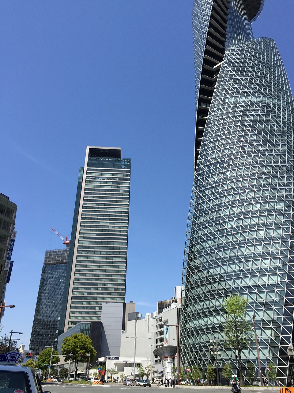 nagoya name station before high rise building free photo