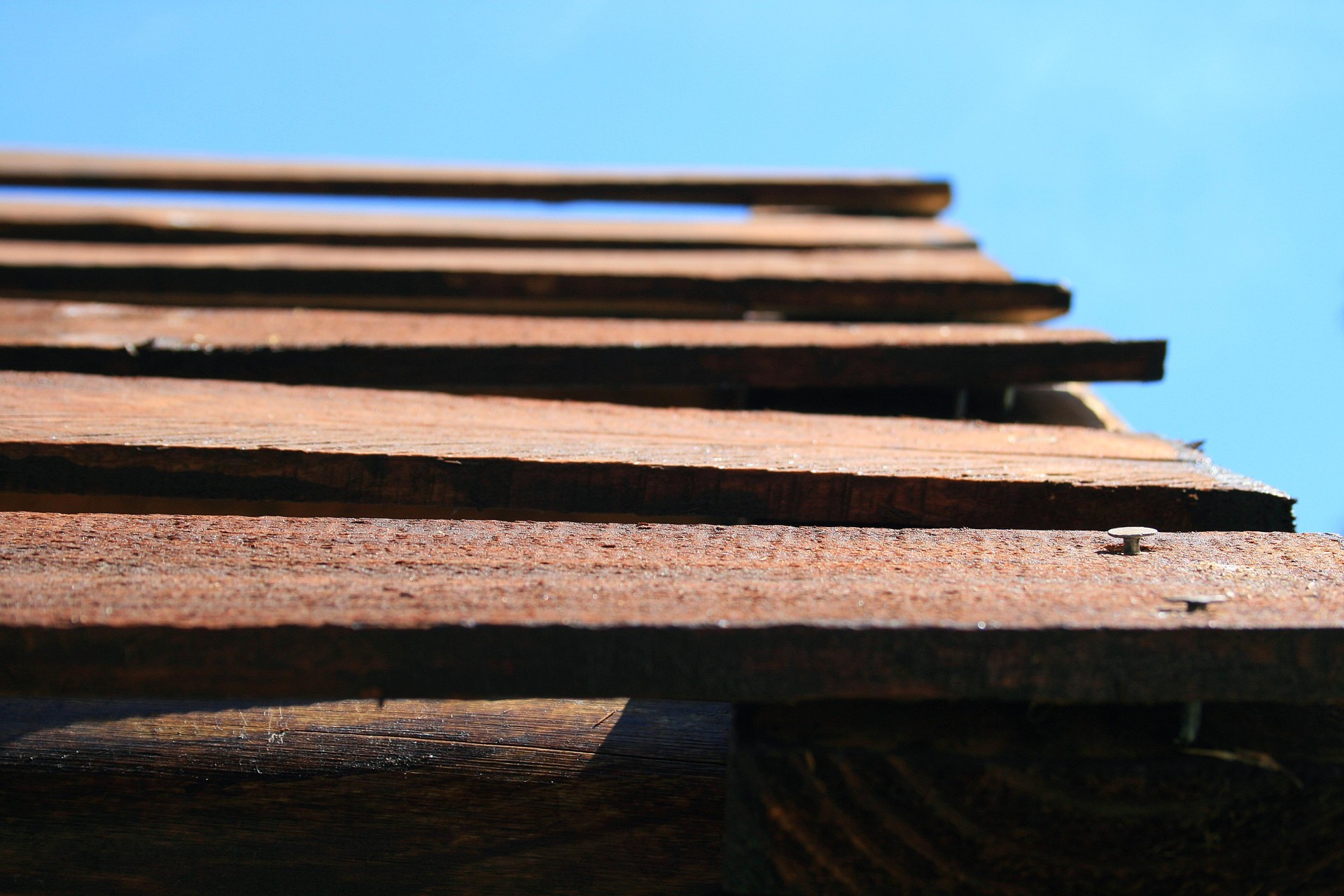 roof wood planks free photo