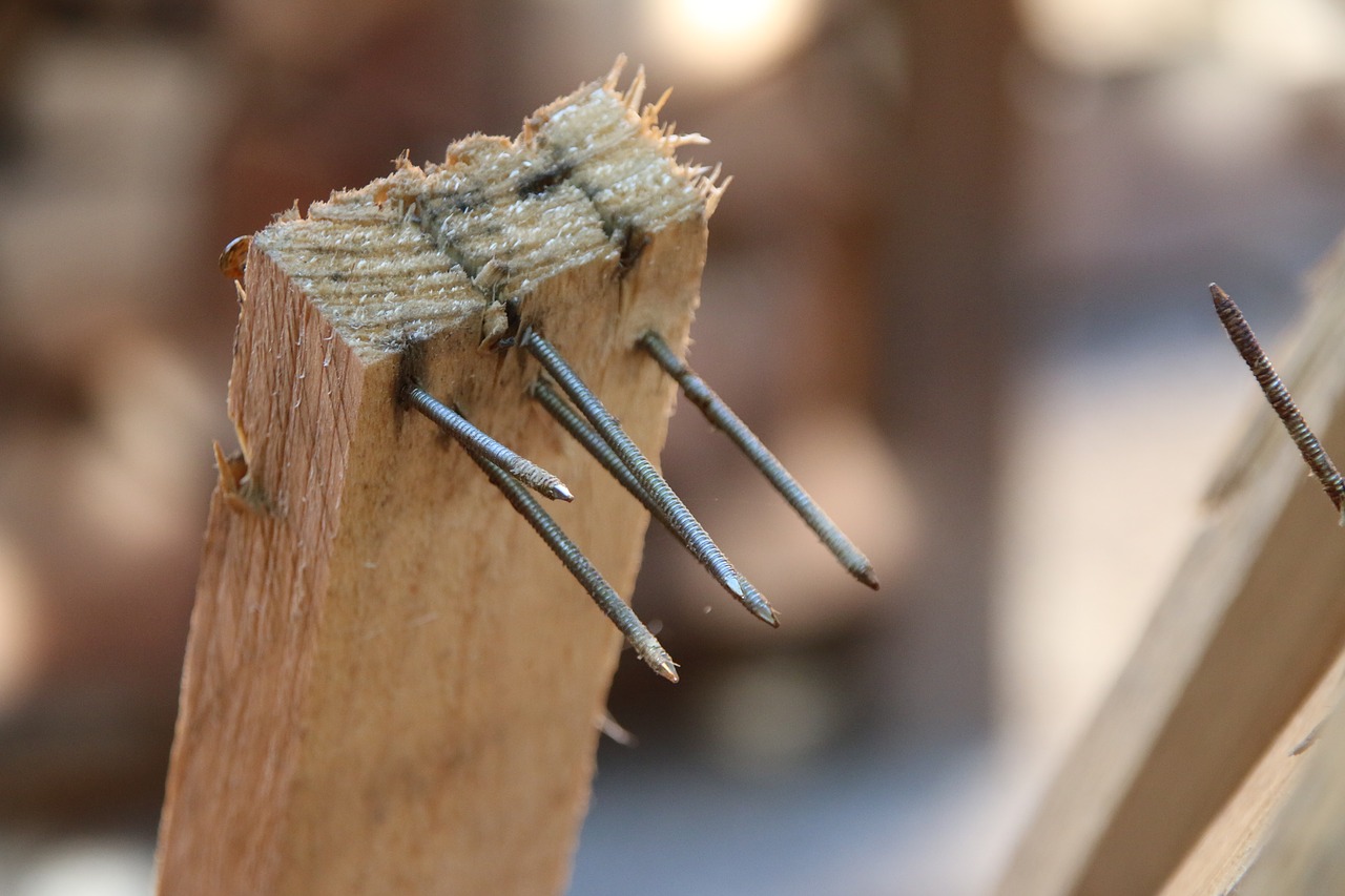 nails batten wooden slat free photo