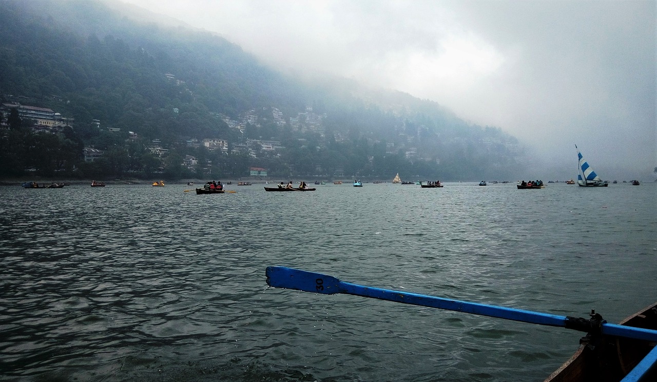 nainital india lake stormy weather free photo