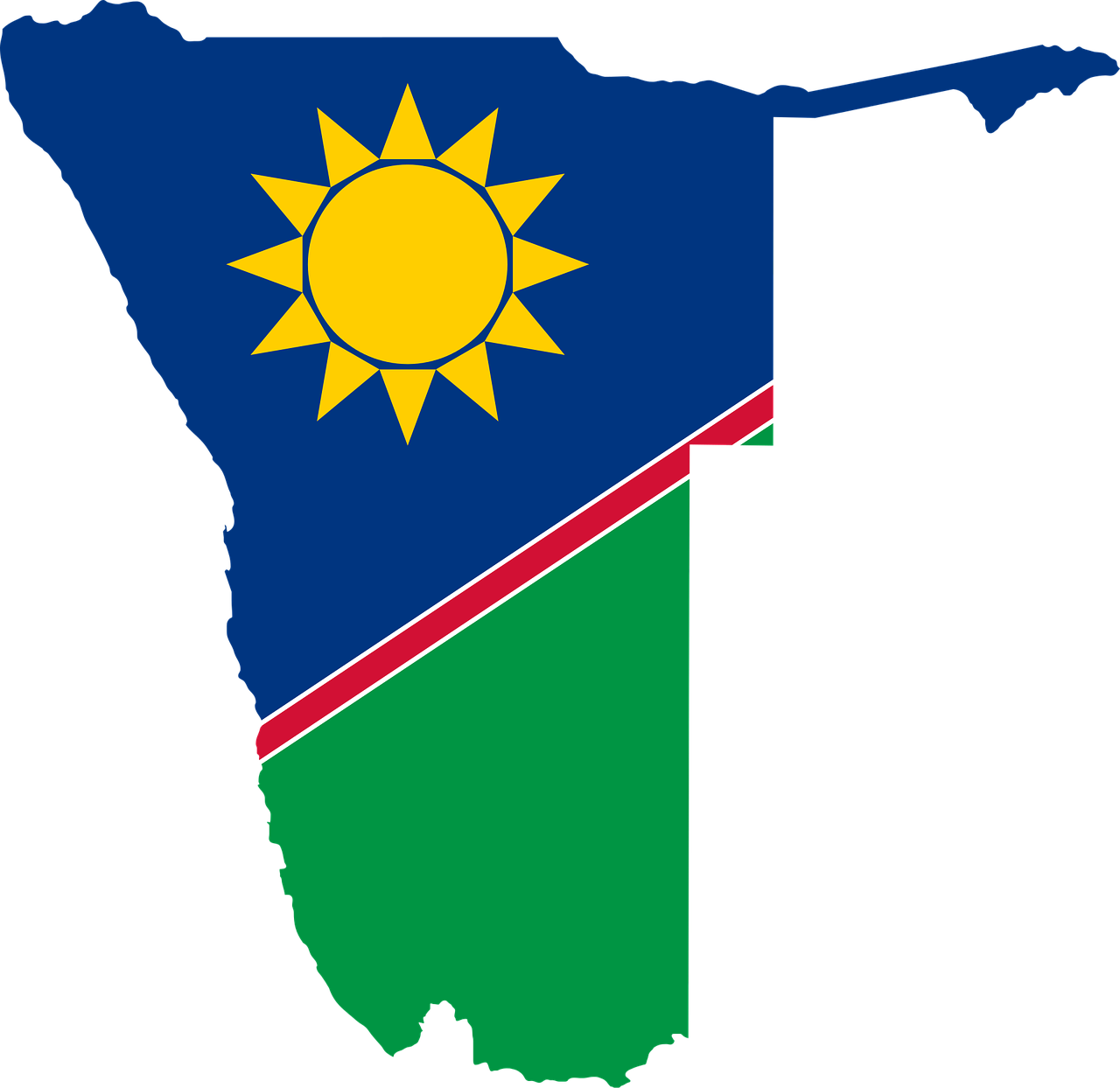 namibia flag map free photo