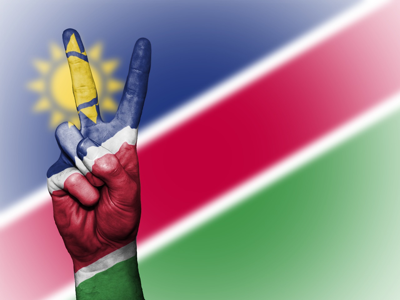 namibia peace hand free photo